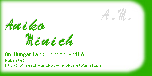 aniko minich business card
